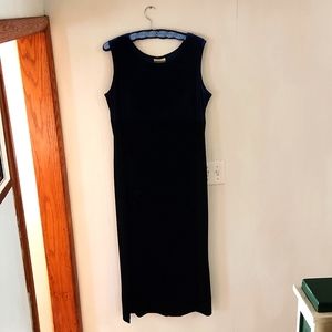 Maxi dress velvet with jacket